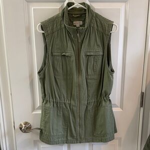 Merona Olive Green Sleeveless Vest